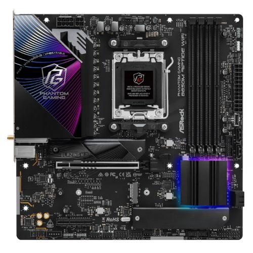 ASRock B850M RIPTIDE WiFi 7 AM5 Micro ATX Motherboard DDR5 PCIe 5.0 ASRock B850M RIPTIDE WiFi 7 AM5 Micro ATX Motherboard DDR5 PCIe 5.0